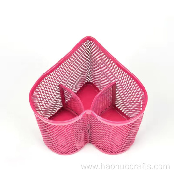 Heart-shaped pen holder stationery storage and sorting